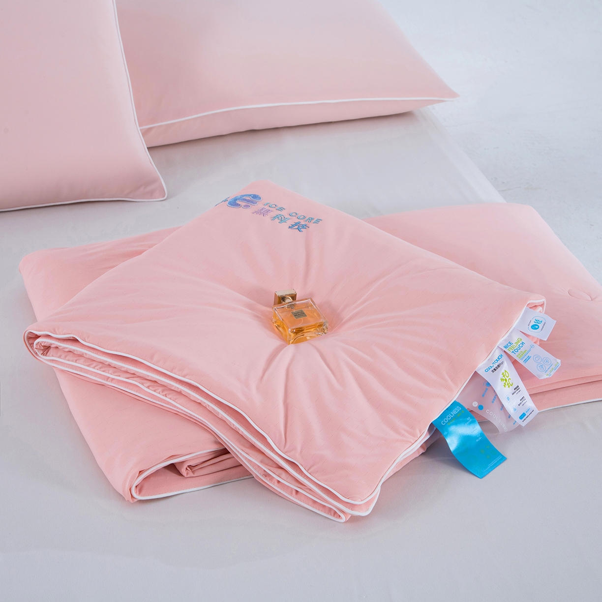 91家纺网 家纺一手货源 找家纺 芭伯妮 2026新款黑科技小冰被夏被空调被夏凉被 玉色