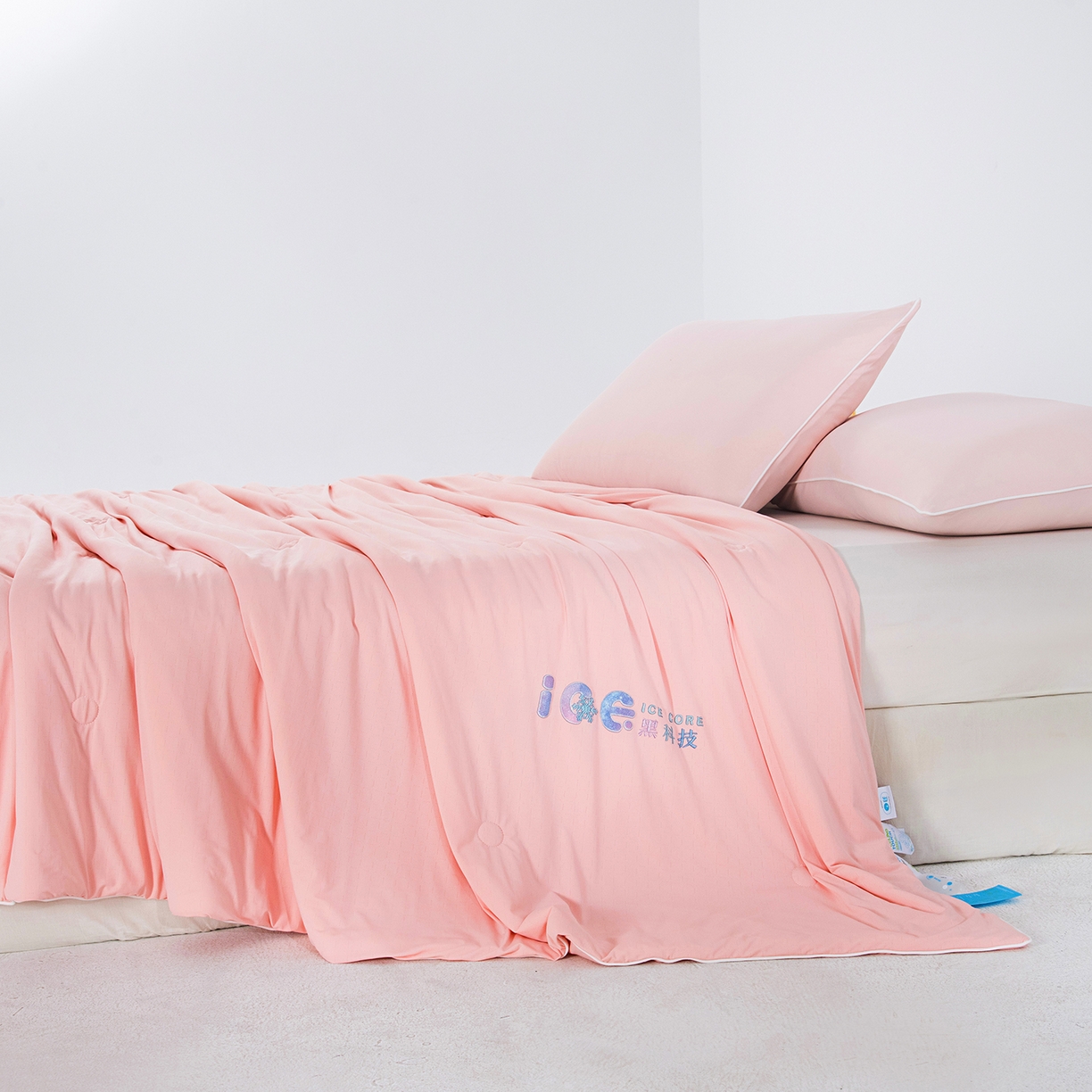 91家纺网 家纺一手货源 找家纺 芭伯妮 2026新款黑科技小冰被夏被空调被夏凉被 玉色