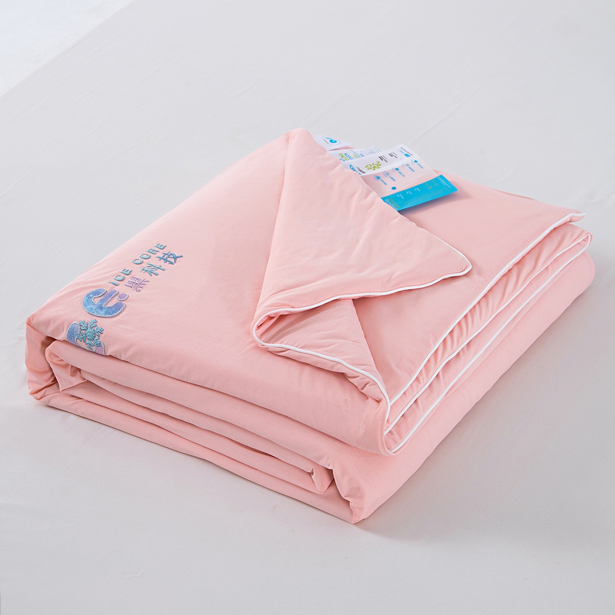 91家纺网 家纺一手货源 找家纺 芭伯妮 2026新款黑科技小冰被夏被空调被夏凉被 玉色