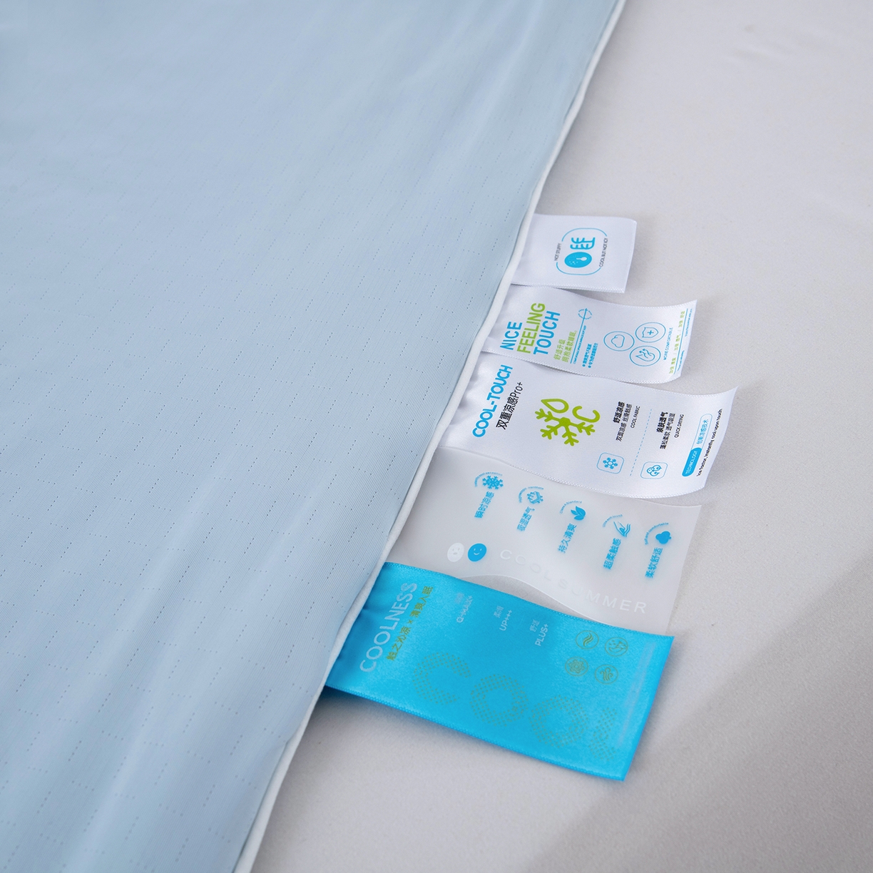 91家纺网 家纺一手货源 找家纺 芭伯妮 2026新款黑科技小冰被夏被空调被夏凉被 蓝色