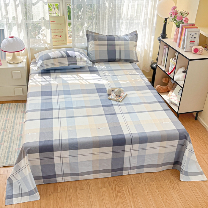 91家纺网 家纺一手货源 找家纺 好亿来家纺 2026新款全棉纯棉印花小清新床单单件床单单品单床单 浪漫定义