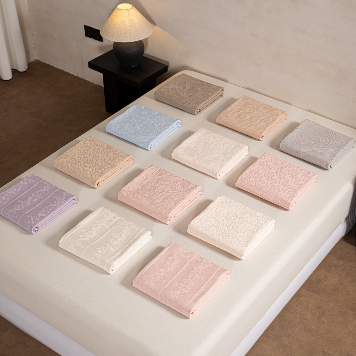 91家纺网 家纺一手货源 找家纺 眠博士 2026新款60水洗立体提花枕套场景二 组合图