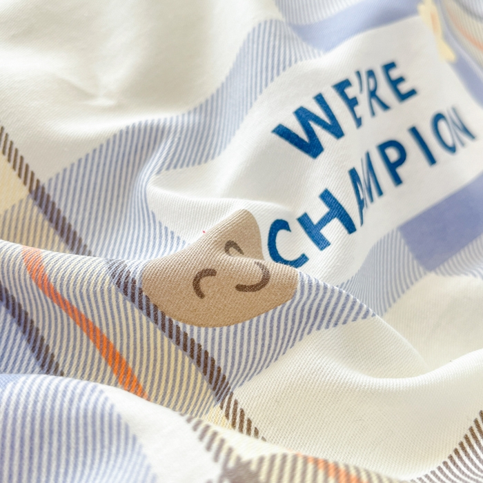 91家纺网 家纺一手货源 找家纺 好亿来家纺 2026新款全棉纯棉印花小清新床单单件床单单品单床单 绅士品格-兰