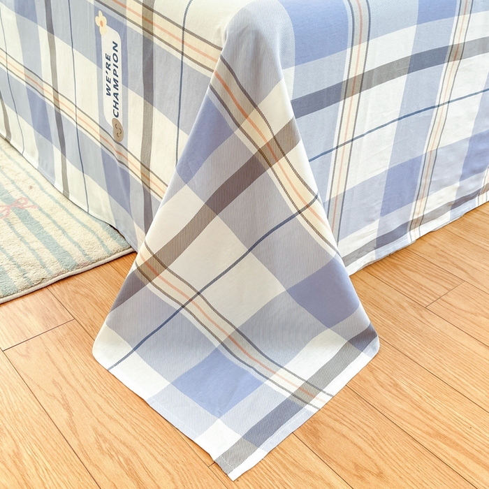 91家纺网 家纺一手货源 找家纺 好亿来家纺 2026新款全棉纯棉印花小清新床单单件床单单品单床单 绅士品格-兰