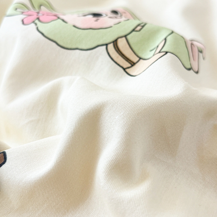 91家纺网 家纺一手货源 找家纺 好亿来家纺 2026新款全棉纯棉印花小清新床单单件床单单品单床单 休闲布布