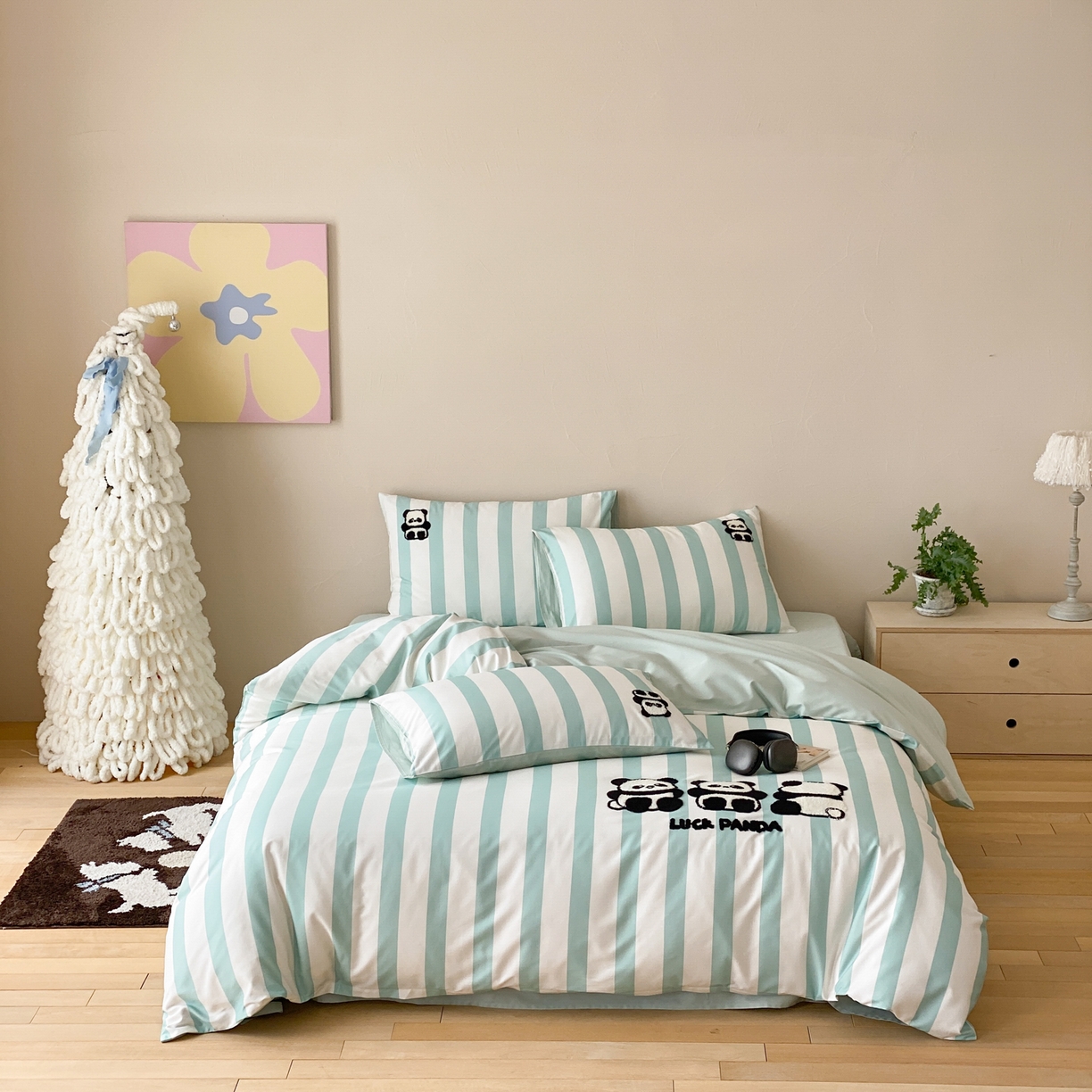 91家纺网 家纺一手货源 找家纺 （总）眠博士 2026新款50支长绒棉毛巾绣四件套