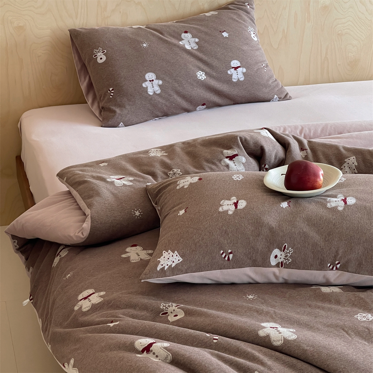 91家纺网 家纺一手货源 找家纺 傲蕾良品 2026新款【自由组合】色织云柔控温被夏被（四件套） 姜饼物语