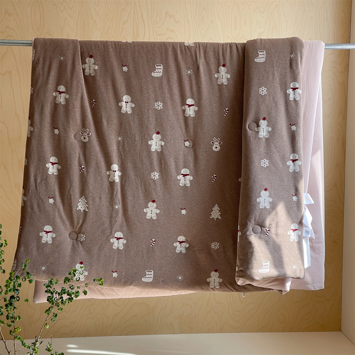 91家纺网 家纺一手货源 找家纺 傲蕾良品 2026新款【自由组合】色织云柔控温被夏被（四件套） 姜饼物语