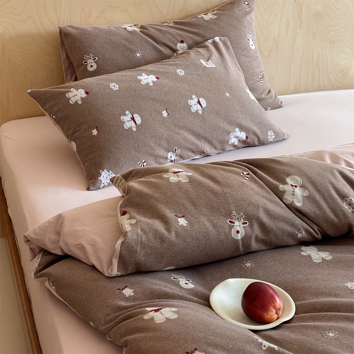 91家纺网 家纺一手货源 找家纺 傲蕾良品 2026新款【自由组合】色织云柔控温被夏被（四件套） 姜饼物语