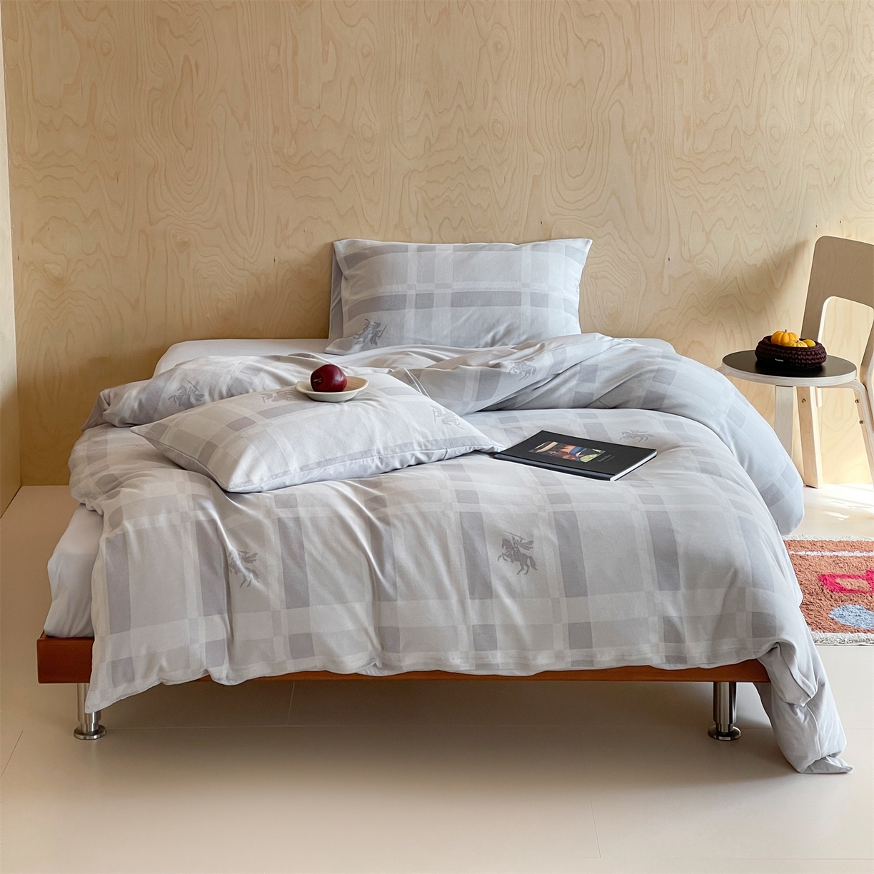 91家纺网 家纺一手货源 找家纺 傲蕾良品 2026新款【自由组合】色织云柔控温被夏被（四件套） 圣殿骑士