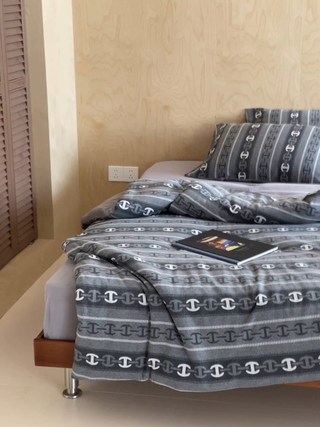 91家纺网 家纺一手货源 找家纺 傲蕾良品 2026新款【自由组合】色织云柔控温被夏被（四件套） 高奢锁链