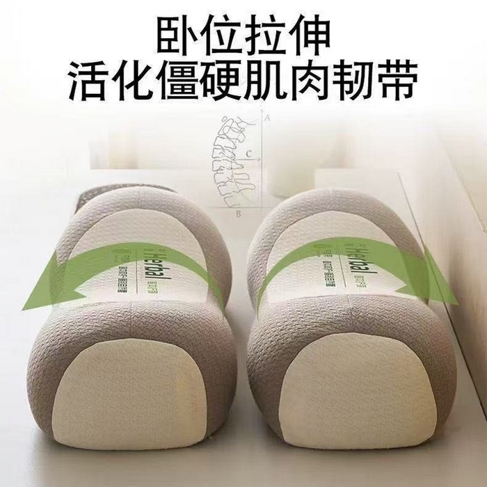 91家纺网 家纺一手货源 找家纺 怡薇格枕芯 2026新款针织圆柱立体荞麦护颈枕枕头枕芯 咖色