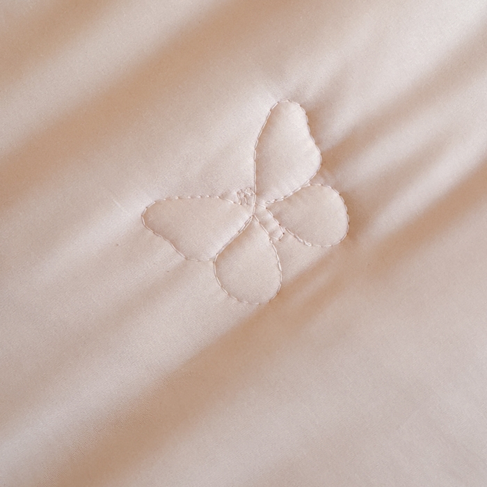 91家纺网 家纺一手货源 找家纺 爱家（原缔乐家纺） 2026新款轻奢法式天丝夏被四件套 星光奶芙-公主粉