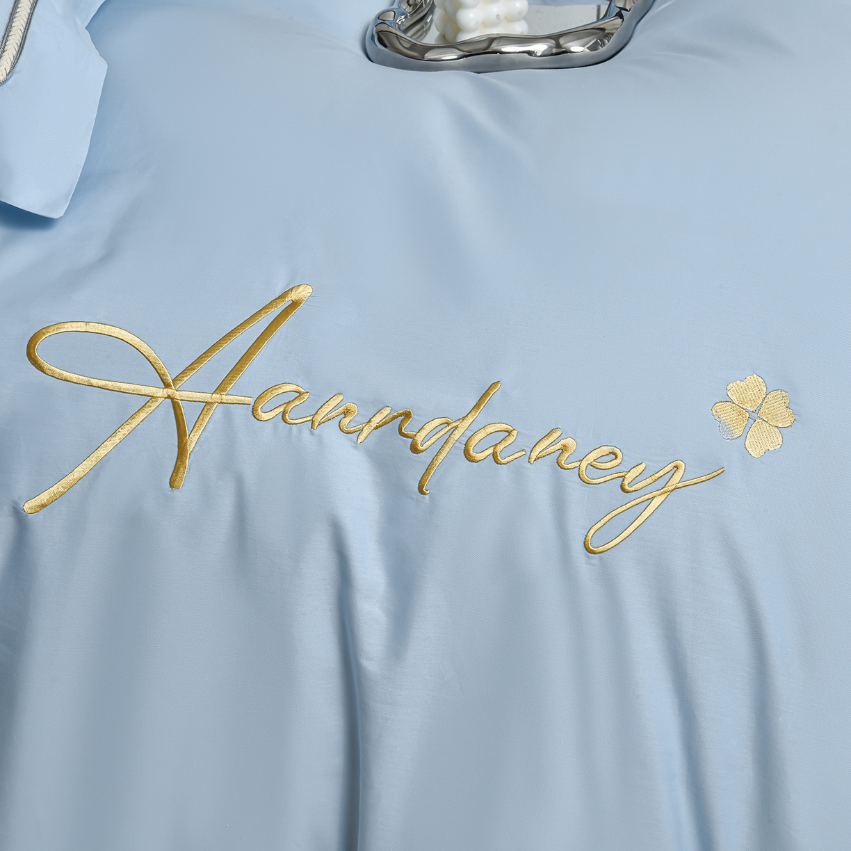 91家纺网 家纺一手货源 找家纺 （总）湘雪家居 2026新款长绒棉高支高密纯棉刺绣四件套-幕镜款