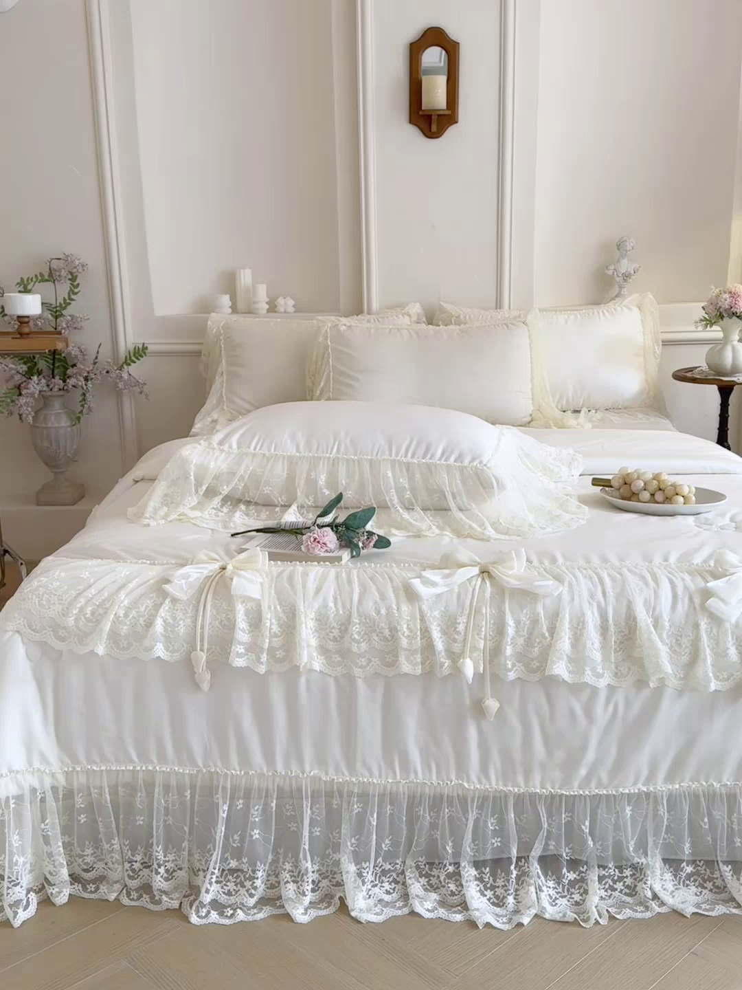 91家纺网 家纺一手货源 找家纺 爱家（原缔乐家纺） 2026新款轻奢法式天丝夏被四件套 星光奶芙-奶昔白