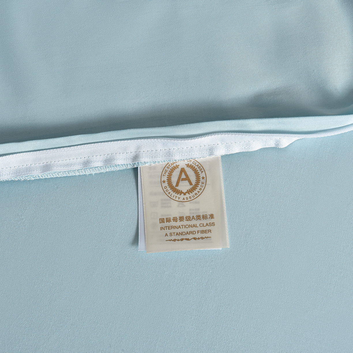 91家纺网 家纺一手货源 找家纺 湘雪家居 2026新款长绒棉高支高密纯棉刺绣四件套-幕镜款 幕镜-松石绿