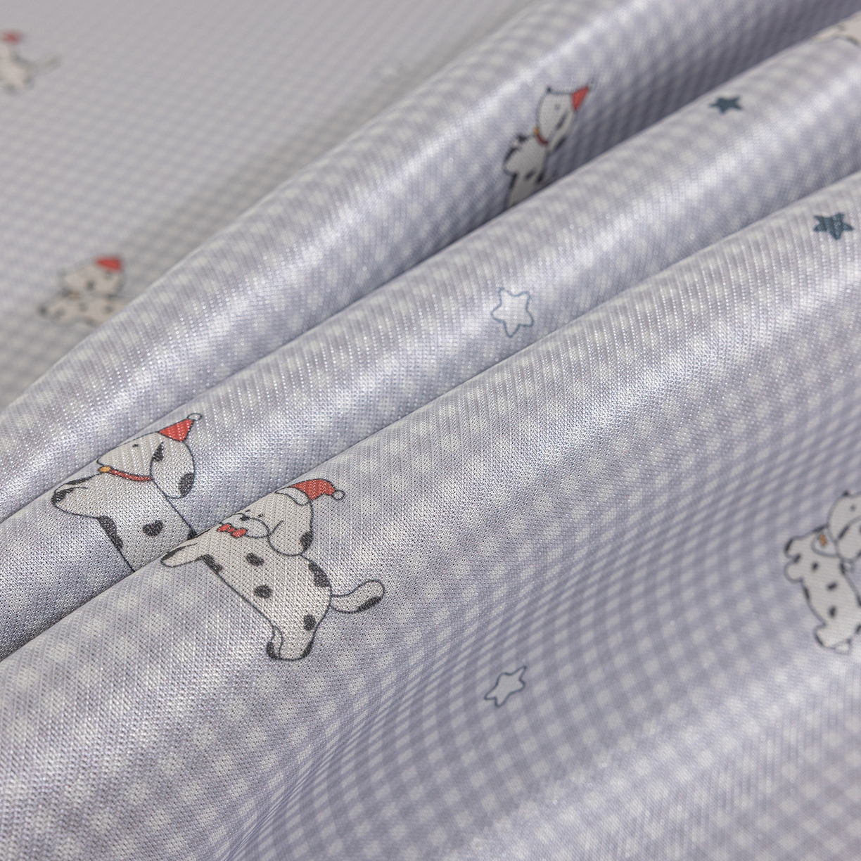 91家纺网 家纺一手货源 找家纺 小萌虎 2026新款碳光冰丝席平铺款床席款 斑点狗-灰