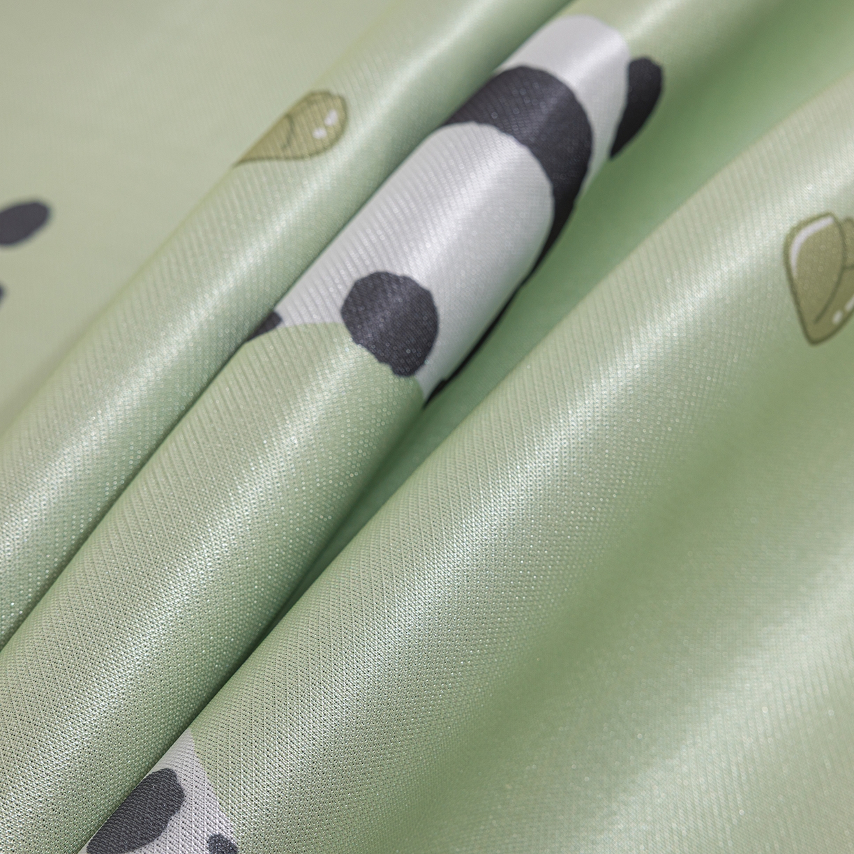 91家纺网 家纺一手货源 找家纺 小萌虎 2026新款碳光冰丝席平铺款床席款 大熊猫