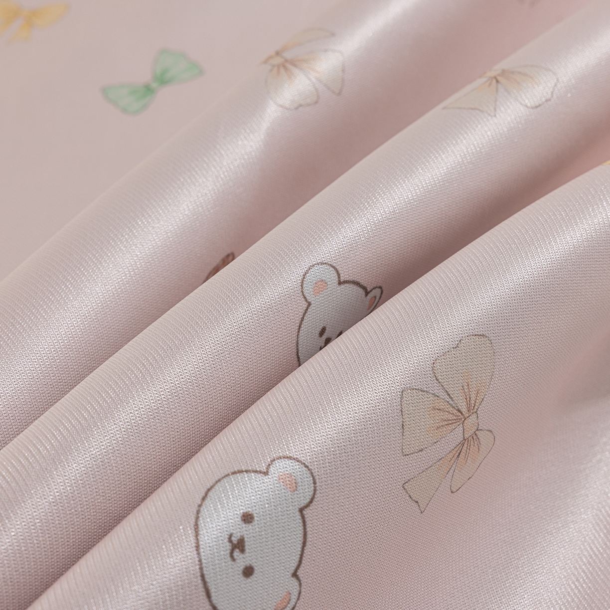 91家纺网 家纺一手货源 找家纺 小萌虎 2026新款碳光冰丝席平铺款床席款 蝴蝶小熊