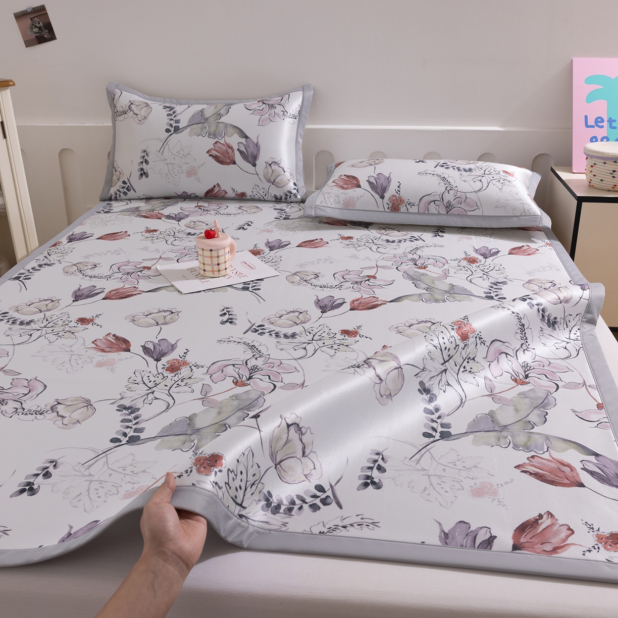 小萌虎 2026新款碳光冰丝席平铺款床席款 密语