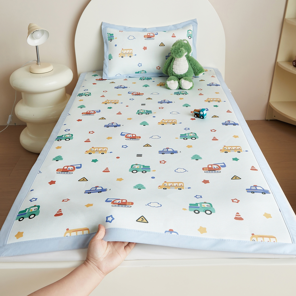 91家纺网 家纺一手货源 找家纺 （总）荷马之梦 2026新款凉席系列-A类母婴原创卡通数码印花儿童冰丝凉席