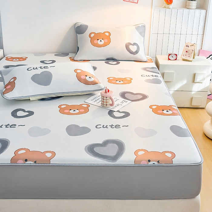 91家纺网 家纺一手货源 找家纺 （总）小萌虎 2026新款碳光冰丝凉席床笠款拍法一