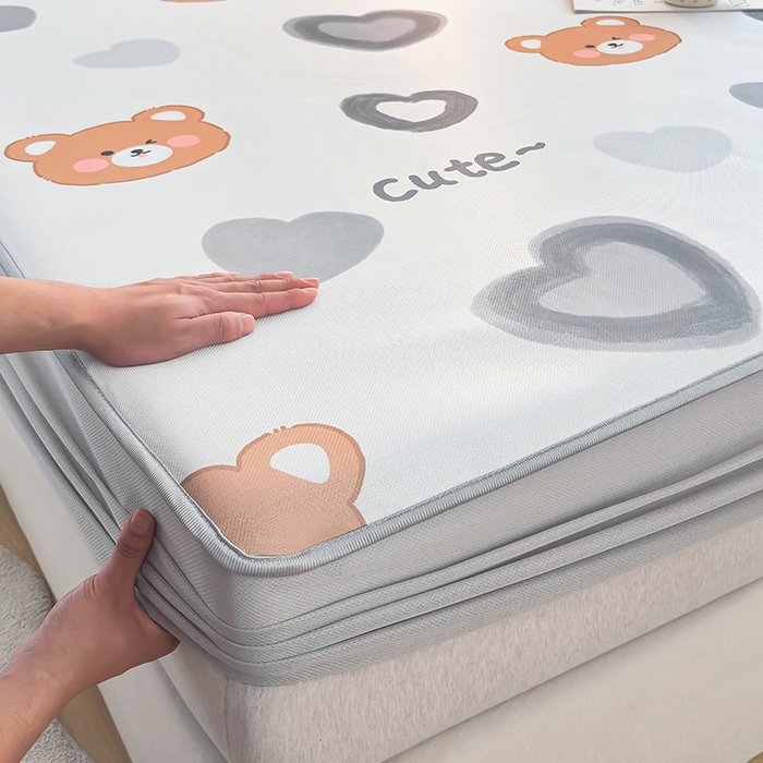 91家纺网 家纺一手货源 找家纺 （总）小萌虎 2026新款碳光冰丝凉席床笠款拍法一