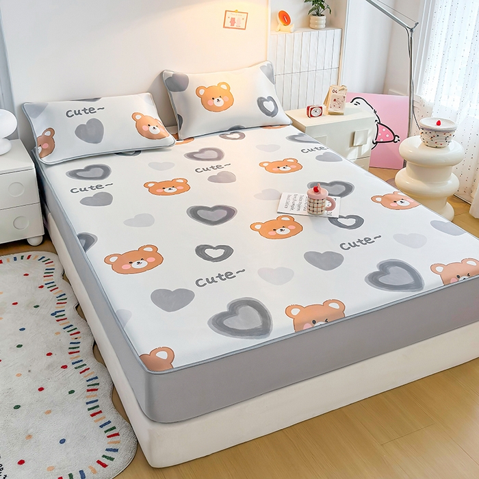 91家纺网 家纺一手货源 找家纺 （总）小萌虎 2026新款碳光冰丝凉席床笠款拍法一