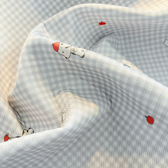 91家纺网 家纺一手货源 找家纺 小萌虎 2026新款碳光冰丝凉席床笠款拍法一 斑点狗-灰