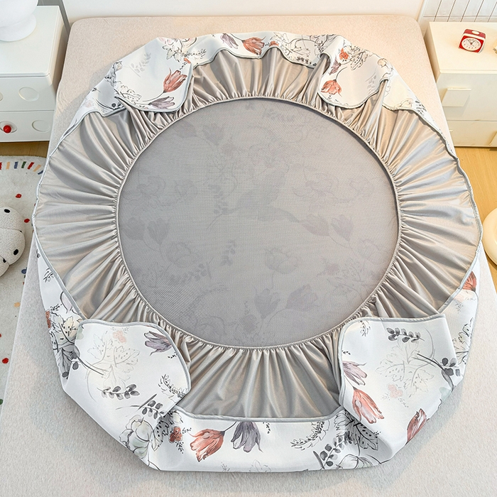 91家纺网 家纺一手货源 找家纺 小萌虎 2026新款碳光冰丝凉席床笠款拍法一 密语