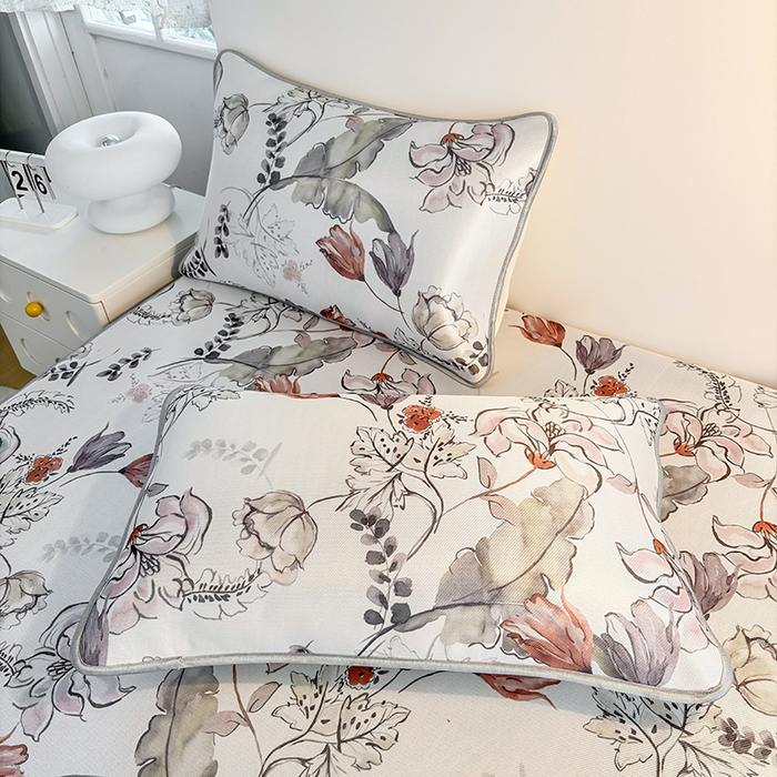 91家纺网 家纺一手货源 找家纺 小萌虎 2026新款碳光冰丝凉席床笠款拍法一 密语