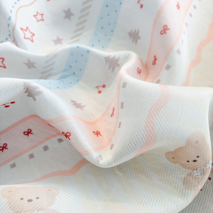 91家纺网 家纺一手货源 找家纺 小萌虎 2026新款碳光冰丝凉席床笠款拍法一 樱桃小熊