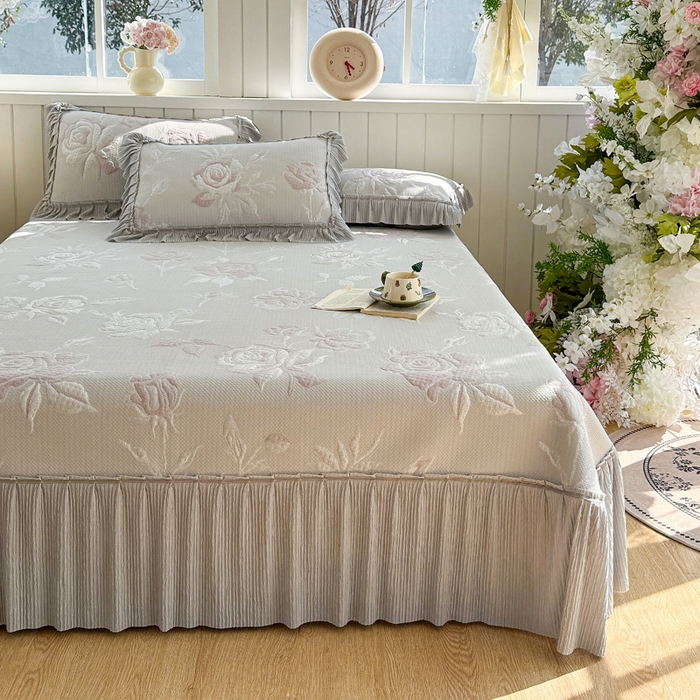 91家纺网 家纺一手货源 找家纺 （总）恋佳居 2026新款A类PE中分子凉感丝床裙凉席