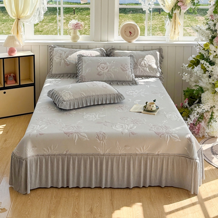 91家纺网 家纺一手货源 找家纺 （总）恋佳居 2026新款A类PE中分子凉感丝床裙凉席