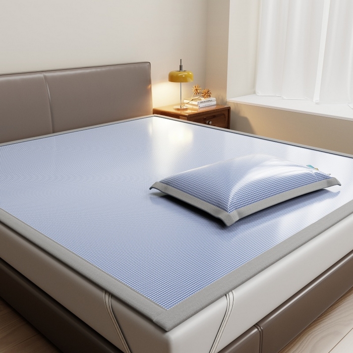 91家纺网 家纺一手货源 找家纺 （总）人人爱家纺 2026新款提花冰丝凉席-棒球熊