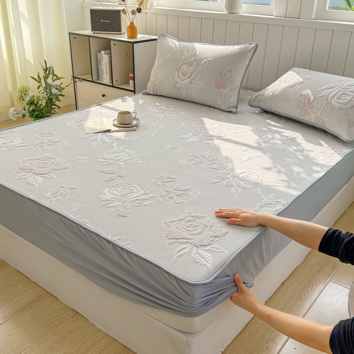 91家纺网 家纺一手货源 找家纺 （总）恋佳居 2026新款A类PE中分子凉感丝床笠凉席