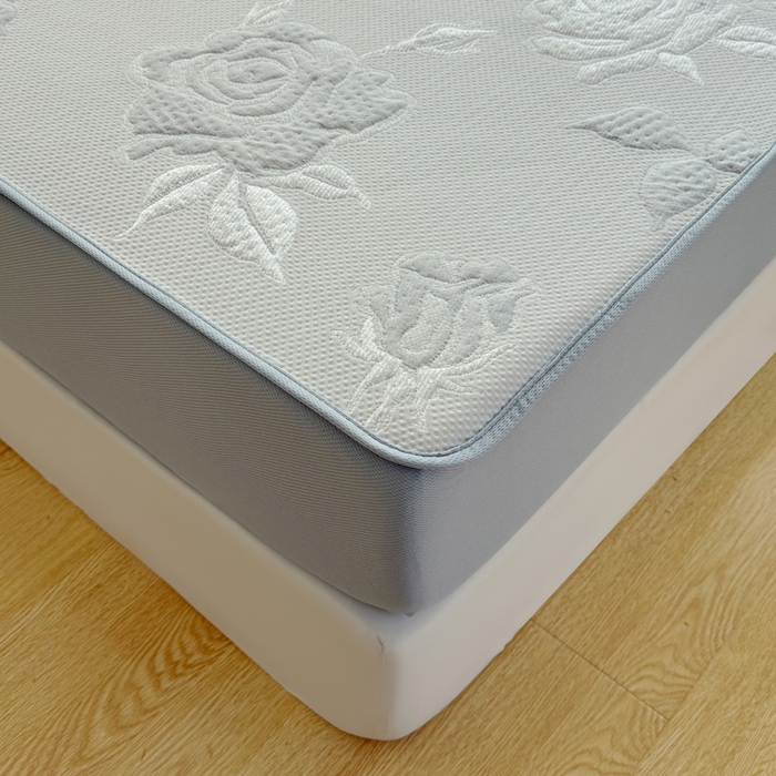 91家纺网 家纺一手货源 找家纺 恋佳居 2026新款A类PE中分子凉感丝床笠凉席 冰柔灰蔷薇