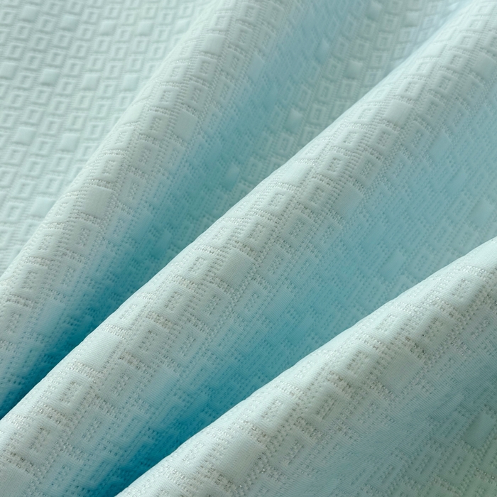 91家纺网 家纺一手货源 找家纺 恋佳居 2026新款A类PE中分子凉感丝床笠凉席 冰沙银丝蓝格