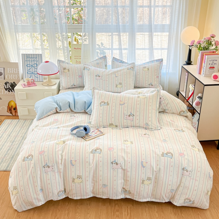 91家纺网 家纺一手货源 找家纺 （总）好亿来家纺 2026新款全棉纯棉印花小清新被套单件被套单品单被套