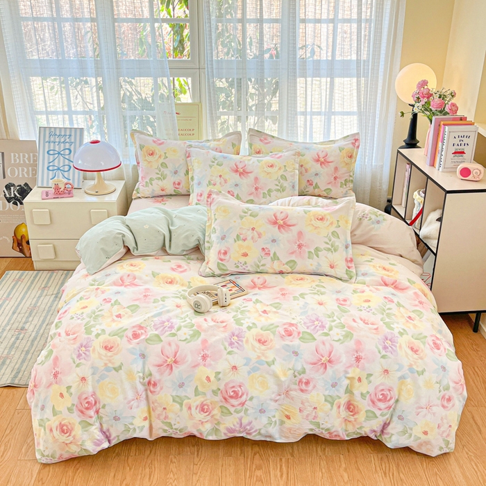 91家纺网 家纺一手货源 找家纺 （总）好亿来家纺 2026新款全棉纯棉印花小清新被套单件被套单品单被套