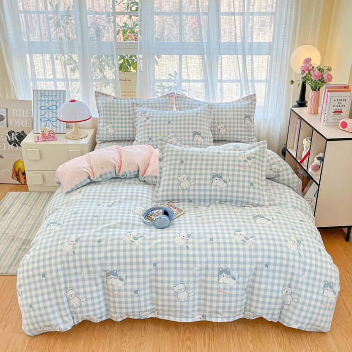 91家纺网 家纺一手货源 找家纺 （总）好亿来家纺 2026新款全棉纯棉印花小清新被套单件被套单品单被套