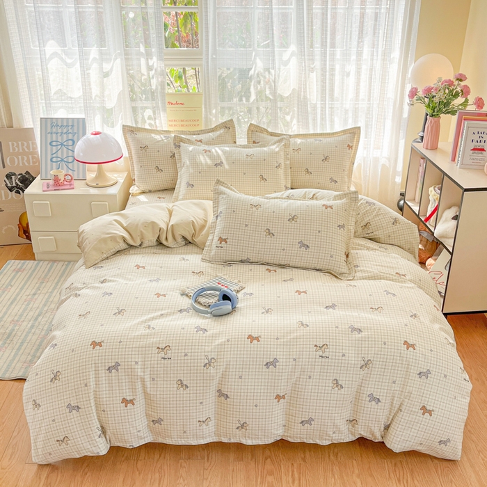 91家纺网 家纺一手货源 找家纺 （总）好亿来家纺 2026新款全棉纯棉印花小清新被套单件被套单品单被套