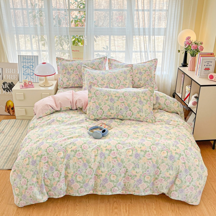 91家纺网 家纺一手货源 找家纺 （总）好亿来家纺 2026新款全棉纯棉印花小清新被套单件被套单品单被套