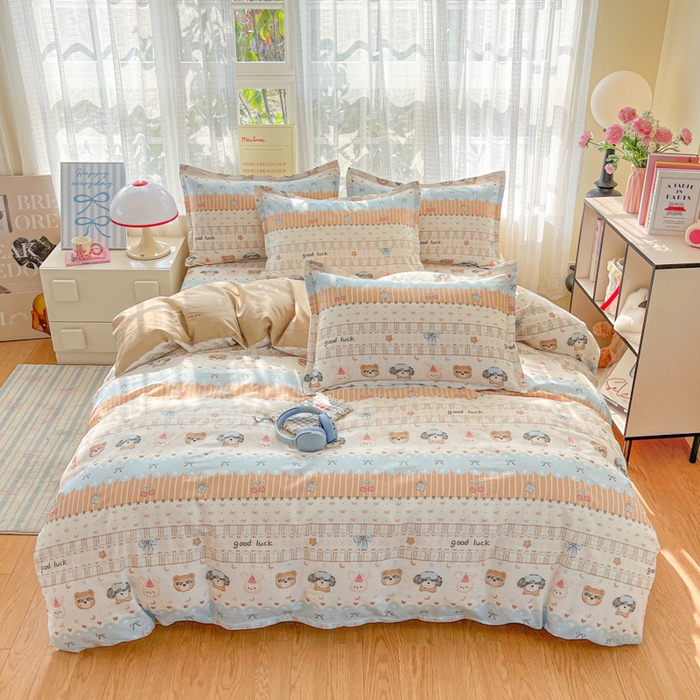 91家纺网 家纺一手货源 找家纺 （总）好亿来家纺 2026新款全棉纯棉印花小清新被套单件被套单品单被套