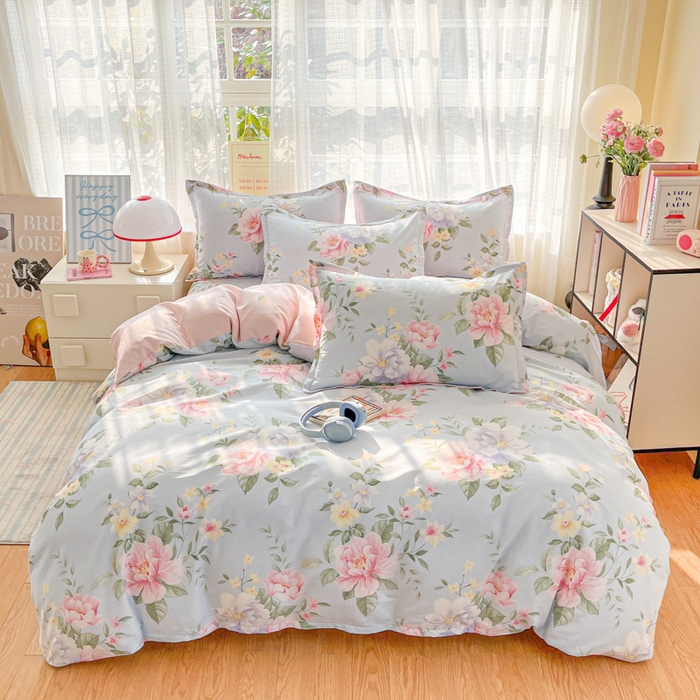 91家纺网 家纺一手货源 找家纺 （总）好亿来家纺 2026新款全棉纯棉印花小清新被套单件被套单品单被套