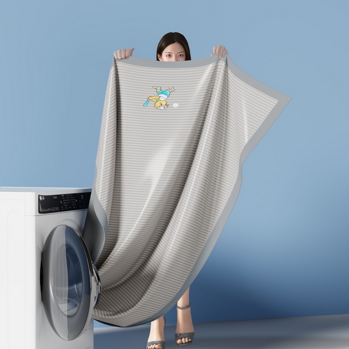 91家纺网 家纺一手货源 找家纺 人人爱家纺 2026新款提花冰丝凉席-棒球熊 棒球熊灰色条纹