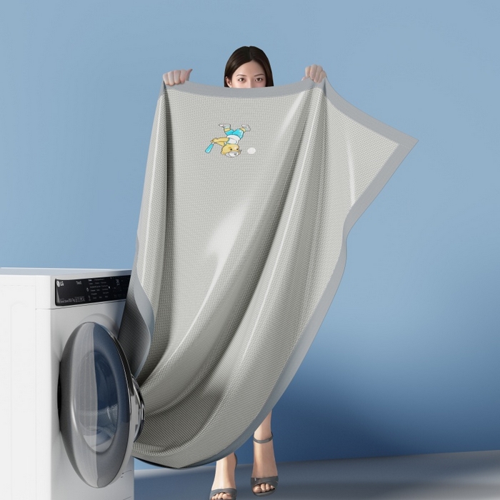 91家纺网 家纺一手货源 找家纺 人人爱家纺 2026新款提花冰丝凉席-棒球熊 棒球熊千鸟格灰色