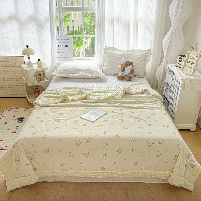 91家纺网 家纺一手货源 找家纺 （总）花满路 2026新款氨凉感丝夏被