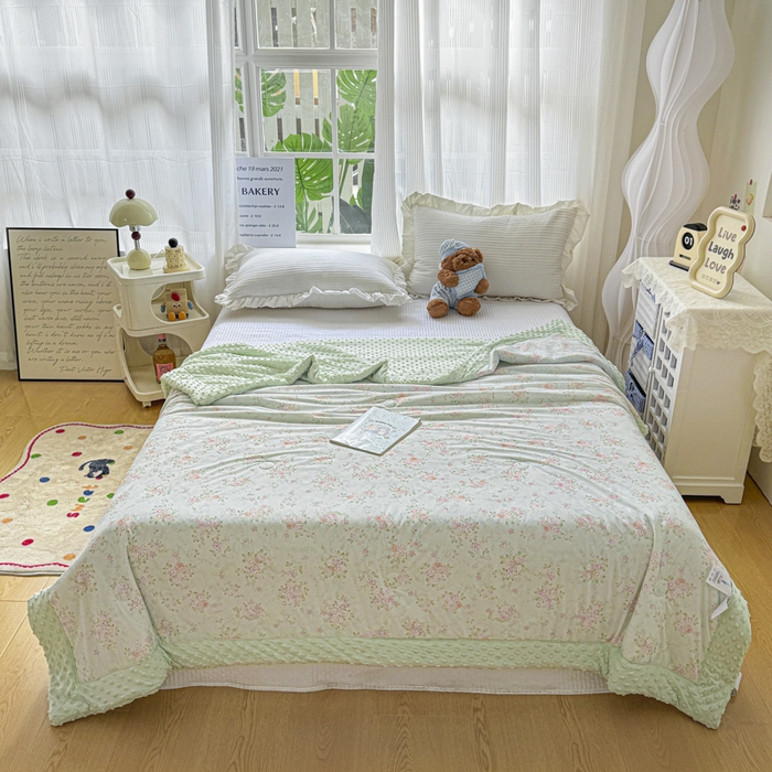 91家纺网 家纺一手货源 找家纺 （总）花满路 2026新款氨凉感丝夏被