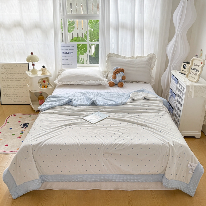 91家纺网 家纺一手货源 找家纺 （总）花满路 2026新款氨凉感丝夏被